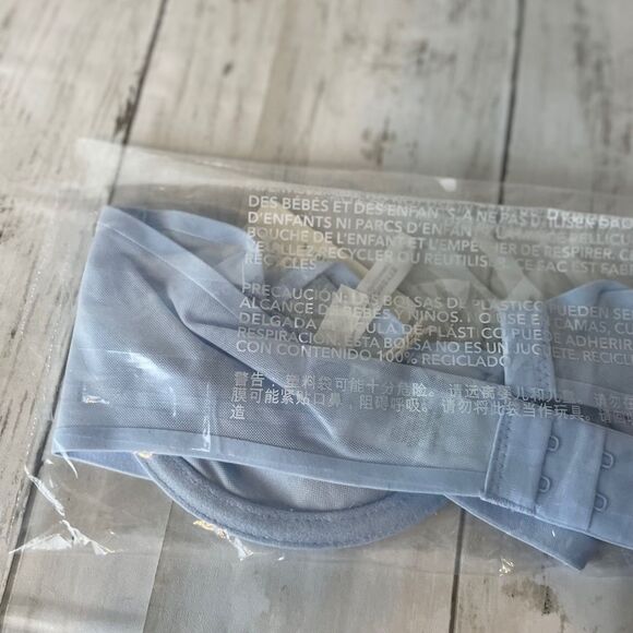 Aerie Smoothez 34C Green Mesh Unlined Balconette Full Coverage Underwire Bra - Picture 6 of 15